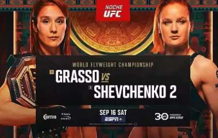 UFC Fight Night 227: Грассо - Шевченко прямая трансляция 17 сентября 2023 смотреть онлайн бесплатно